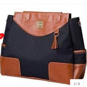 Miche Black and Tan Tote Bag